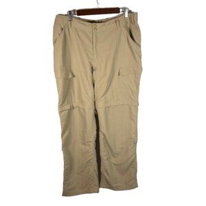 The North Face Womens Convertible Trail Pants Size 16 Khaki Tan Gorpcore Hiking